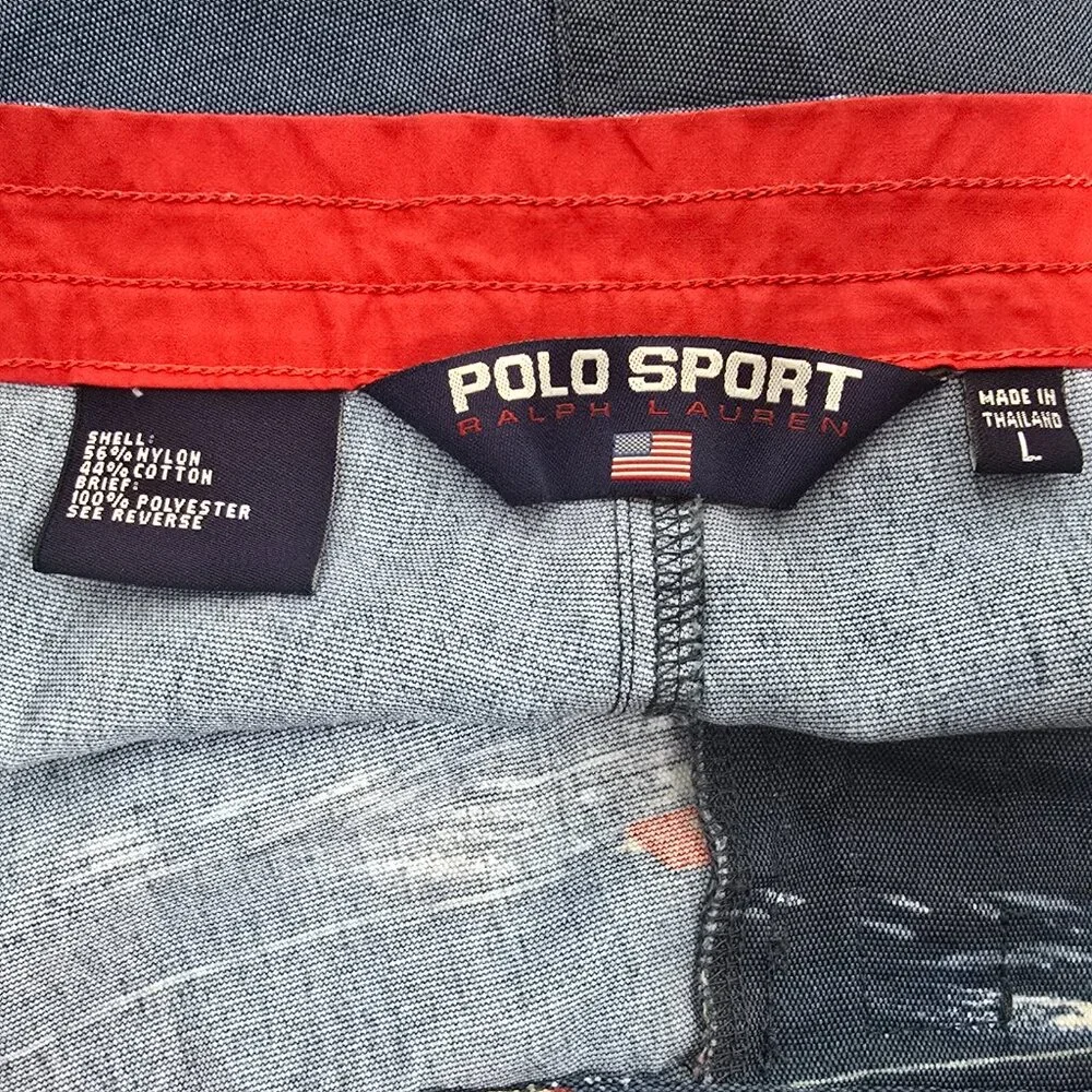 Ralph Lauren Mens Large Polo Sport Swim Trunks Board Shorts Boat Water Skiing